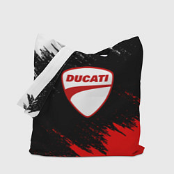 Сумка-шопер DUCATI ДУКАТИ БРЫЗГИ, цвет: 3D-принт