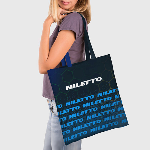 Сумка-шоппер Нилетто - Спрей Паттерн / 3D-принт – фото 3