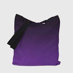 Сумка-шопер Ночной градиент Фиолетовый, цвет: 3D-принт