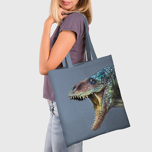 Сумка-шоппер Хищный динозавр Dino Z / 3D-принт – фото 3