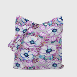 Сумка-шопер Анемоны - цветочный ковер, цвет: 3D-принт