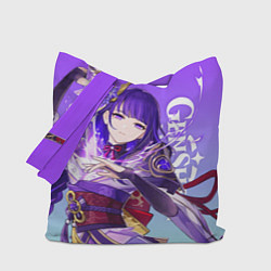 Сумка-шопер Genshin Impact, Сёгун Райдэн, цвет: 3D-принт