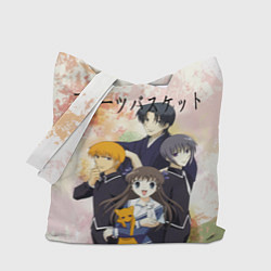 Сумка-шопер Корзинка фруктов персонажи, цвет: 3D-принт