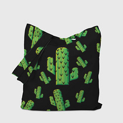 Сумка-шоппер Cactus Time - Веселые кактусы
