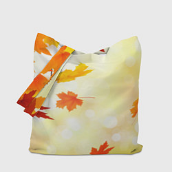 Сумка-шопер ПАДАЮЩИЙ КЛЕН ОСЕННЯЯ Z, цвет: 3D-принт