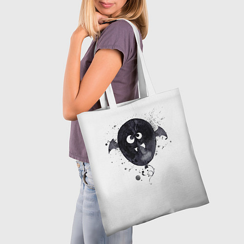 Сумка-шоппер Шарик-летайка белый, полиэстер / 3D-принт – фото 3