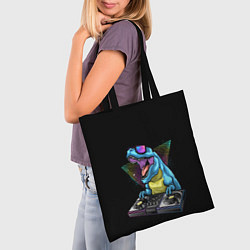 Сумка-шопер Динозавр ди-джей, цвет: 3D-принт — фото 2