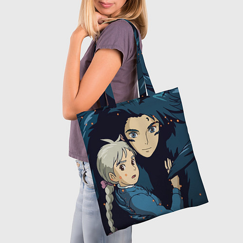 Сумка-шоппер Ходячий замок Софи и Хаул летят / 3D-принт – фото 3