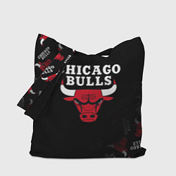 Сумка-шопер ЧИКАГО БУЛЛС БЫКИ CHICAGO BULLS, цвет: 3D-принт