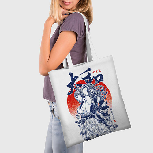 Сумка-шоппер Ямато девушка самурай Ван Пис / 3D-принт – фото 3