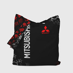 Сумка-шопер MITSUBISHI SAMURAI JAPAN STYLE ИЕРОГЛИФЫ, цвет: 3D-принт