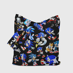 Сумка-шопер SONIC PATTERN HERO СОННИК, цвет: 3D-принт