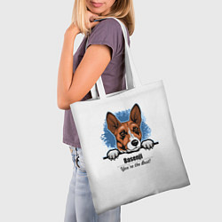 Сумка-шопер Собака Басенджи, цвет: 3D-принт — фото 2