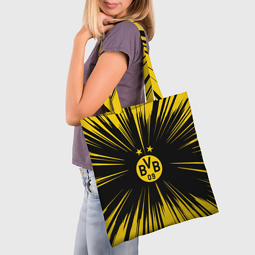 Сумка-шоппер Borussia Dortmund Crush Theme / 3D-принт – фото 3