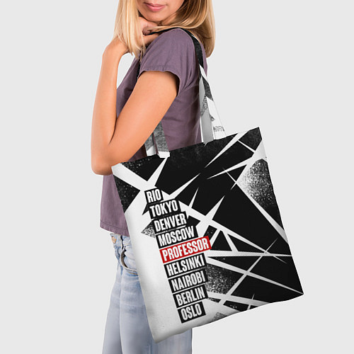 Сумка-шоппер LA CASA DE PAPEL БУМАЖНЫЙ / 3D-принт – фото 3