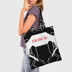 Сумка-шопер Buick Лого Эмблема спина, цвет: 3D-принт — фото 2