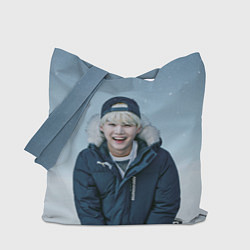 Сумка-шопер MIN YOONGI BTS WINTER, цвет: 3D-принт