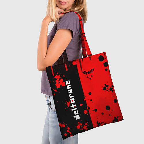 Сумка-шоппер Deltarune black & red / 3D-принт – фото 3