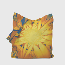 Сумка-шопер Солнечный цветок Абстракция 535-332-32, цвет: 3D-принт