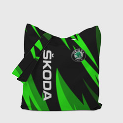 Сумка-шопер SKODA Логотип Узор, цвет: 3D-принт