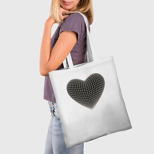 Сумка-шоппер HEART PRINT / 3D-принт – фото 3