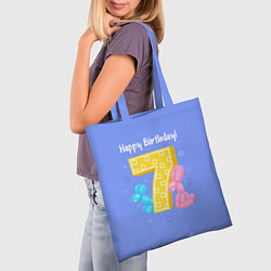 Сумка-шопер Седьмой день рождения, цвет: 3D-принт — фото 2