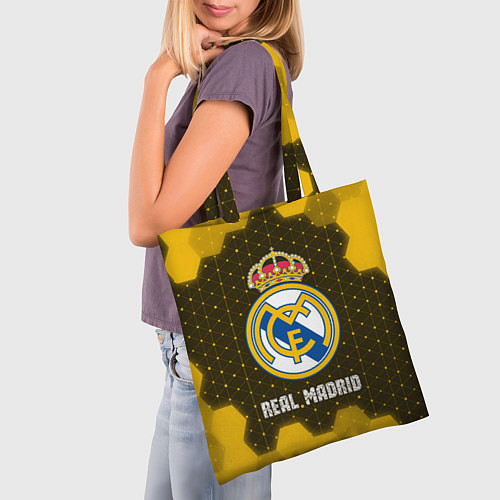 Сумка-шоппер РЕАЛ МАДРИД Real Madrid Графика / 3D-принт – фото 3