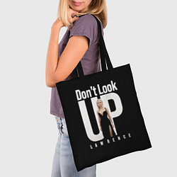 Сумка-шопер Dont look up: Jennifer Lawrence, цвет: 3D-принт — фото 2
