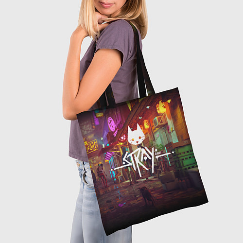 Сумка-шоппер Stray Poster / 3D-принт – фото 3