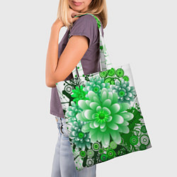Сумка-шопер Яркая пышная летняя зелень, цвет: 3D-принт — фото 2