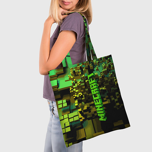 Сумка-шоппер Minecraft, pattern 2022 / 3D-принт – фото 3
