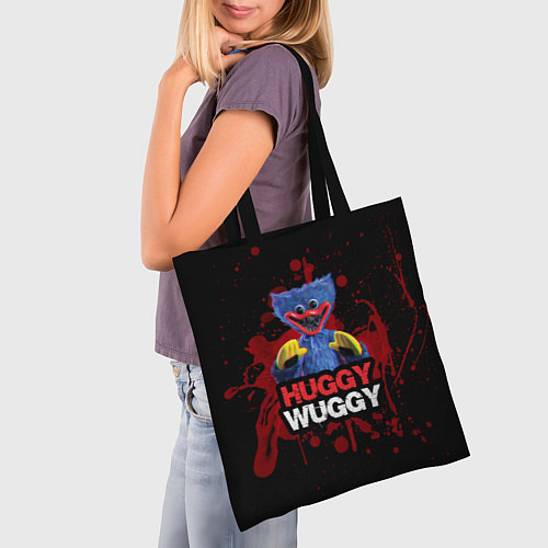 Сумка-шоппер 3D Хаги ваги Huggy Wuggy Poppy Playtime / 3D-принт – фото 3
