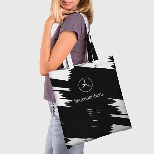 Сумка-шоппер Mercedes-Benz Текстура / 3D-принт – фото 3