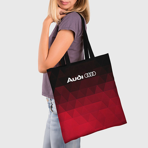 Сумка-шоппер Audi геометрия / 3D-принт – фото 3
