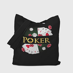 Сумка-шопер Покер POKER, цвет: 3D-принт