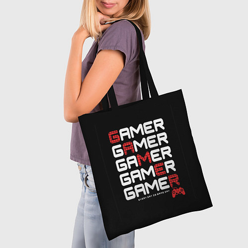 Сумка-шоппер GAMER - GAMER - GAMER / 3D-принт – фото 3