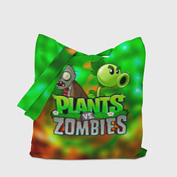 Сумка-шоппер Plants vs Zombies горохострел и зомби
