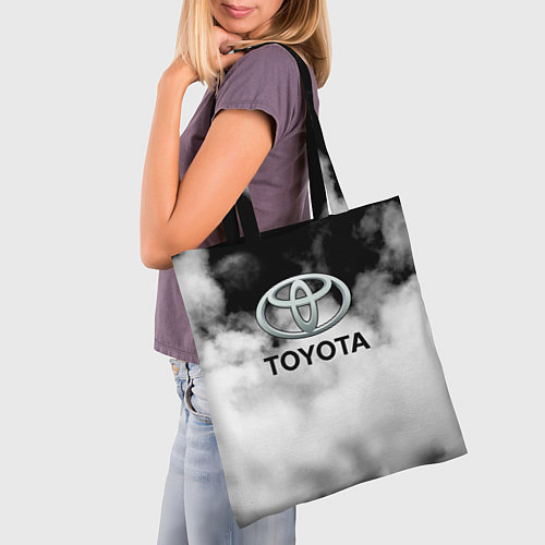 Сумка-шоппер Toyota облако / 3D-принт – фото 3