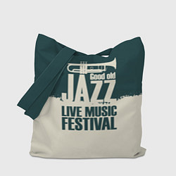 Сумка-шопер Джаз Живая Музыка, цвет: 3D-принт