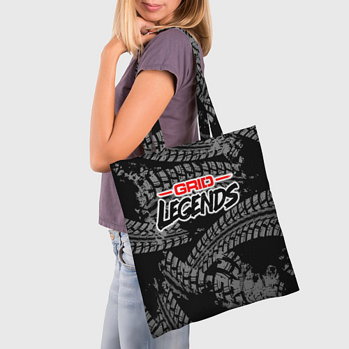 Сумка-шоппер Grid Legends Гонки / 3D-принт – фото 3