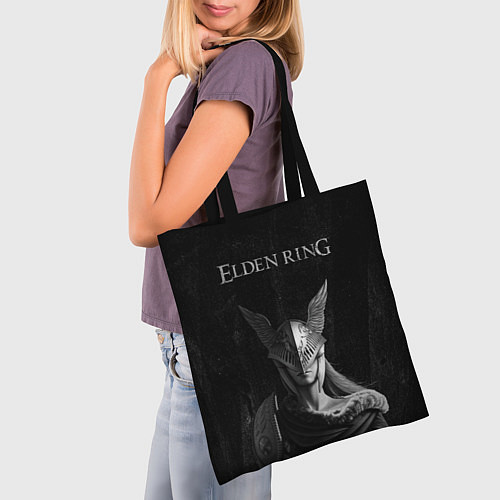 Сумка-шоппер ELDEN RING FEARLESS B&W / 3D-принт – фото 3