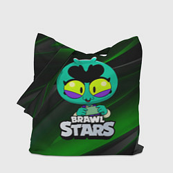 Сумка-шопер Brawl Stars green Eve, цвет: 3D-принт