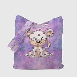 Сумка-шопер Пятнистый тигренок, цвет: 3D-принт