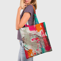Сумка-шопер Кляксы Моцарта, цвет: 3D-принт — фото 2