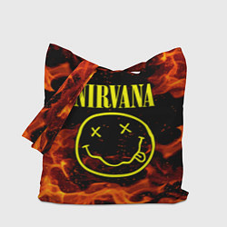 Сумка-шопер NIRVANA огонь, цвет: 3D-принт