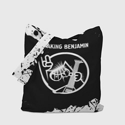 Сумка-шопер Breaking Benjamin КОТ Брызги, цвет: 3D-принт