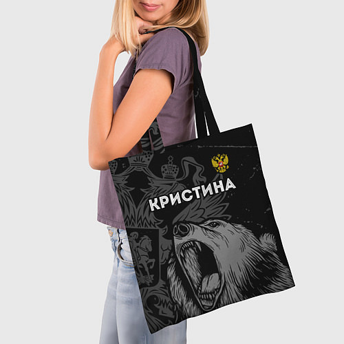 Сумка-шоппер Кристина Россия Медведь / 3D-принт – фото 3