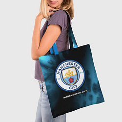 Сумка-шопер МАНЧЕСТЕР СИТИ Manchester City 5, цвет: 3D-принт — фото 2