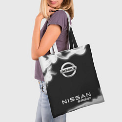 Сумка-шопер NISSAN Sport Пламя, цвет: 3D-принт — фото 2