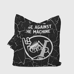 Сумка-шопер Rage Against The Machine КОТ Трещины, цвет: 3D-принт